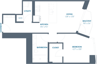 1BR 1BA (751 SF) 1906 floor plan